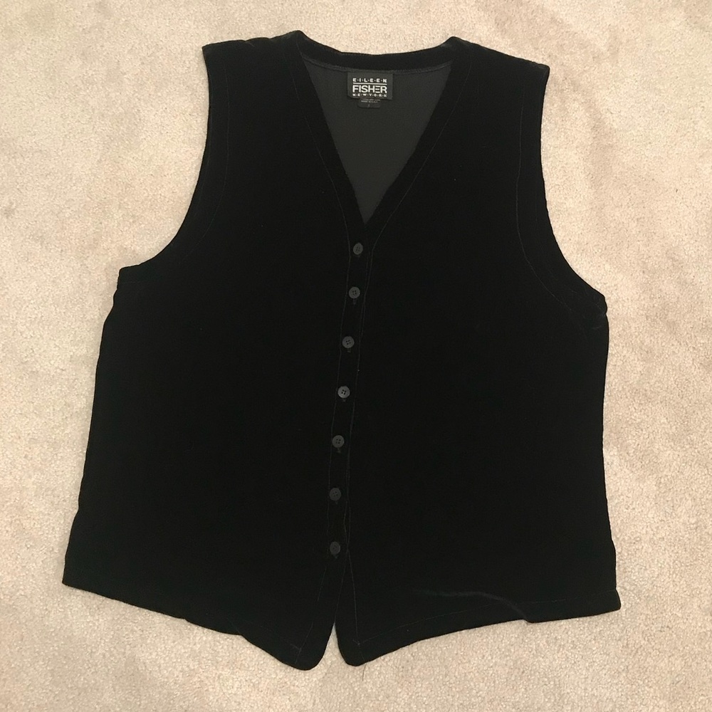 Vintage Eileen Fisher Velvet Vest